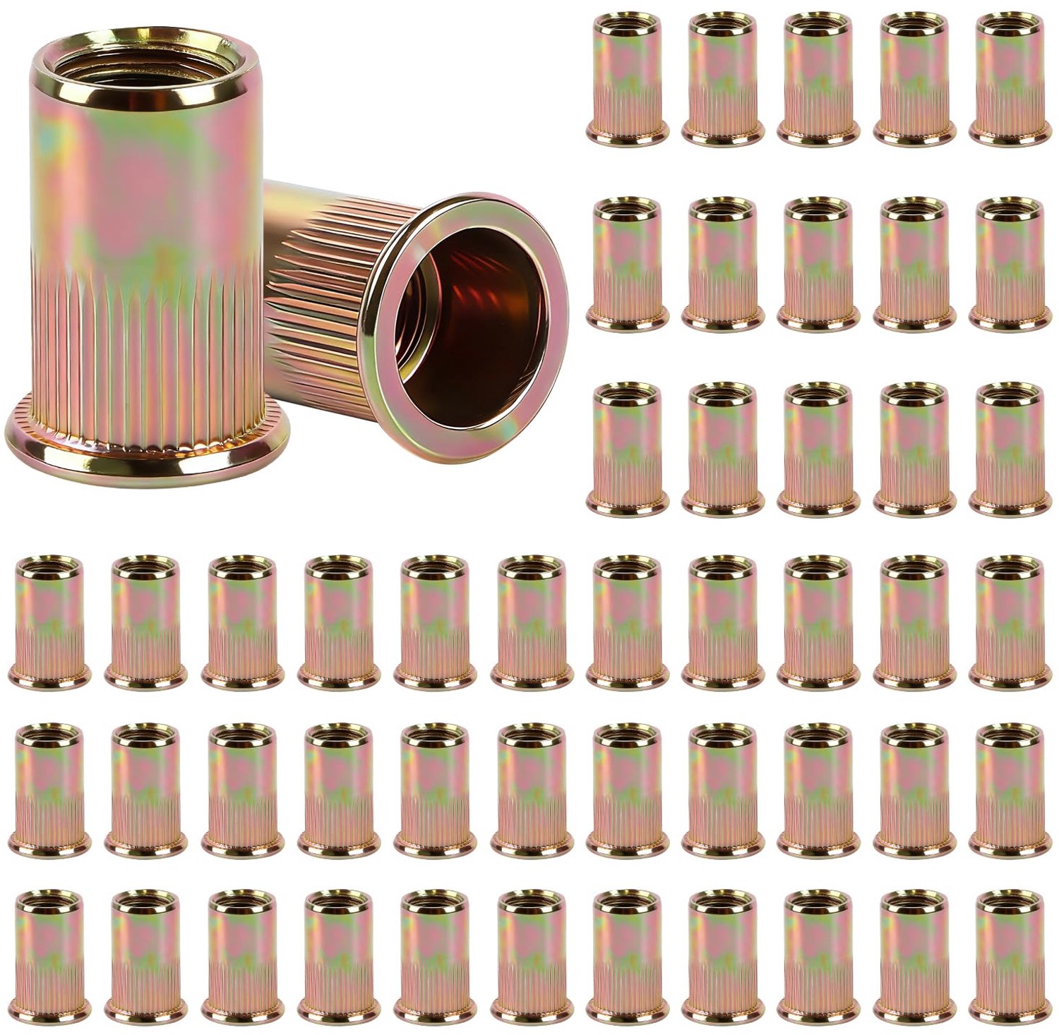 Set van 50 Verzinkte Klinkmoeren M10