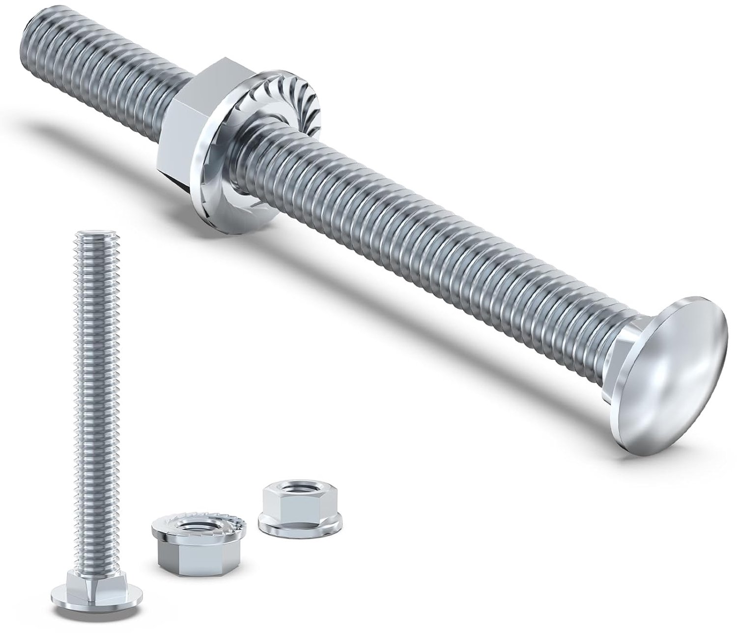 Lockbouten M8×100mm - 20 Stuks met Moeren