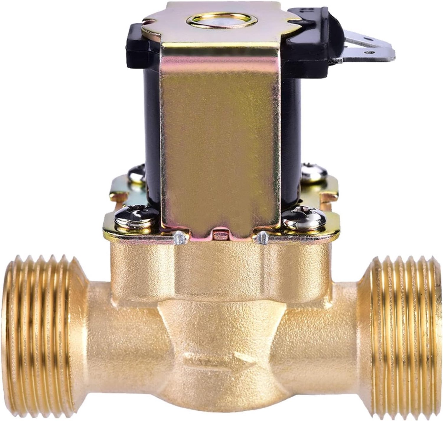 Solenoidklep 3/4" DC 24V - Messing - Normaal gesloten - Voor waterbeheersing - Homevero