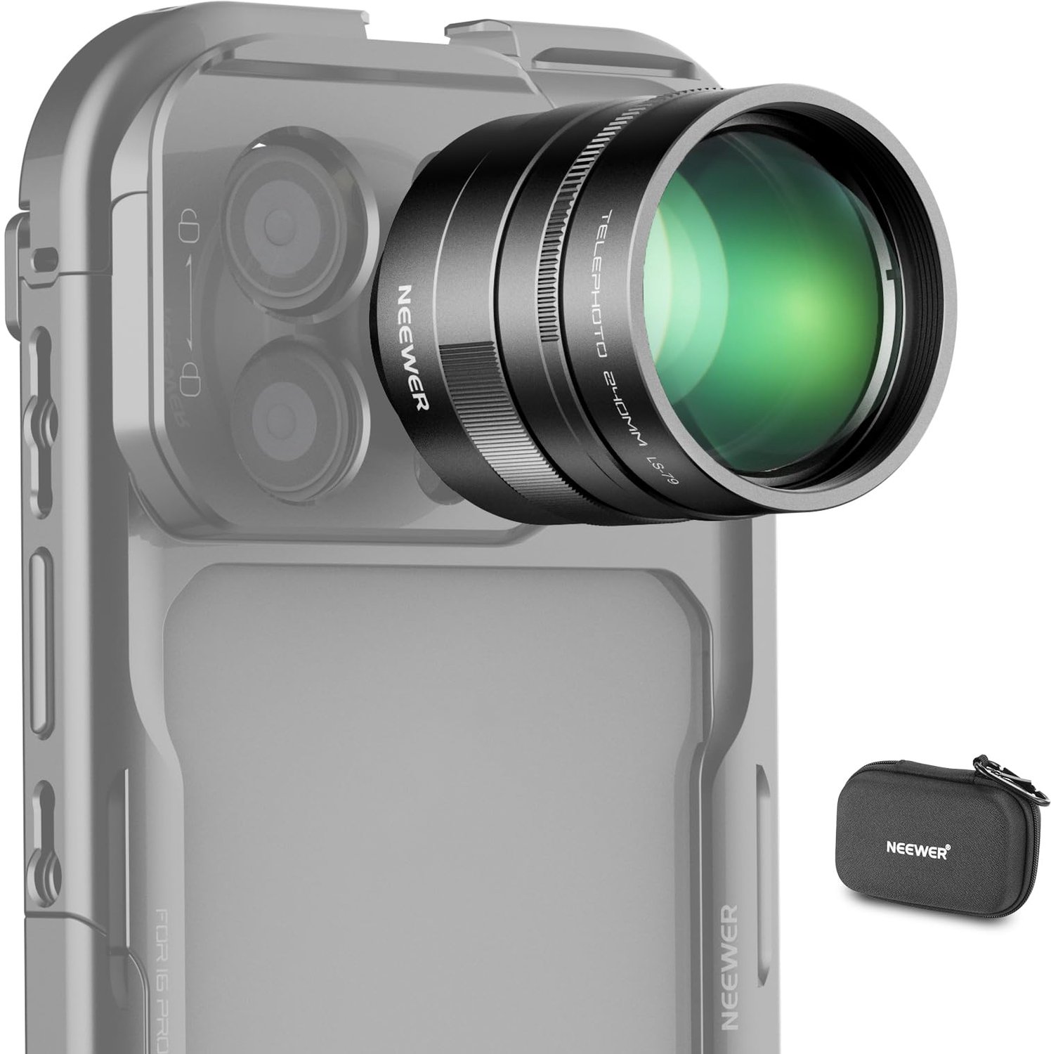 2x Teleconverter voor Smartphone Camera, 240mm