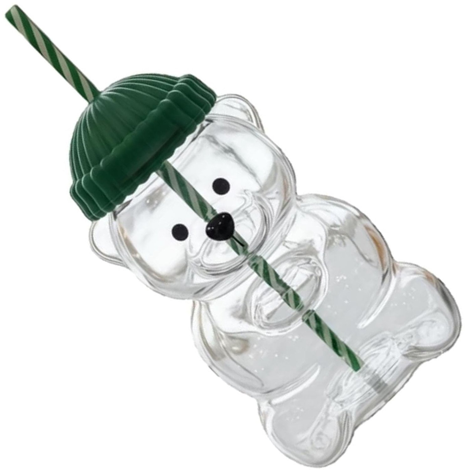 Kawaii Beer Drinkbeker met Deksel en Rietje