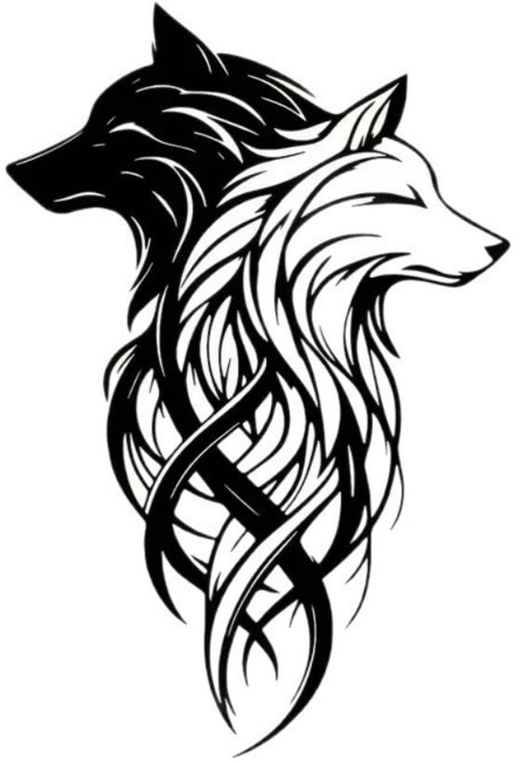 Metalen Wolf Wanddecoratie voor Binnen en Buiten