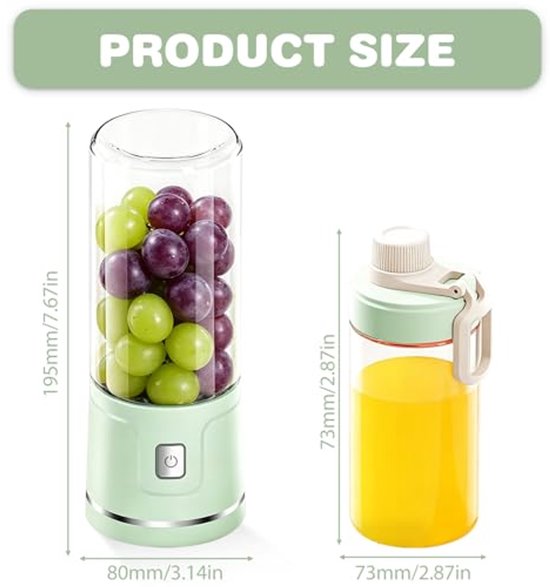 Draagbare Mixer - 500 ml met USB-oplaadfunctie — afbeelding 3