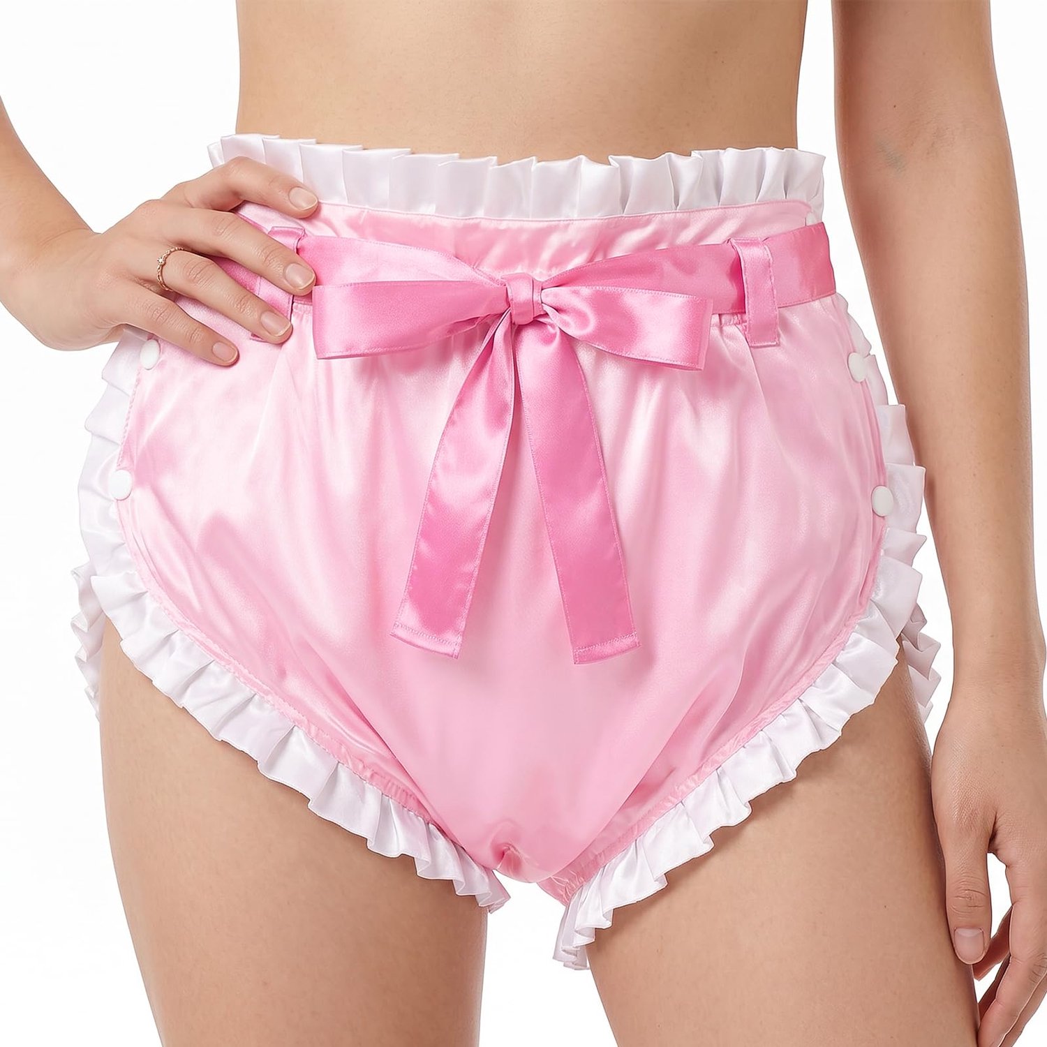Wasbare Omutsu Luier Wrap Cover met Rimpel en Strik