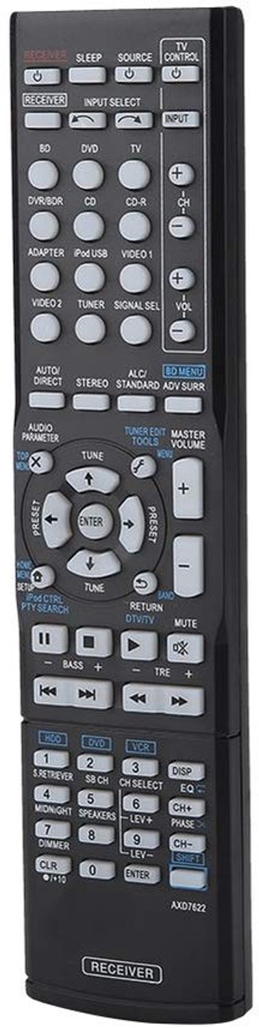 Vervangende Afstandsbediening - Pioneer AXD7622 - Comfortabel in gebruik - 210 x 49 x 20 mm - Laag stroomverbruik - Geschikt voor 923...