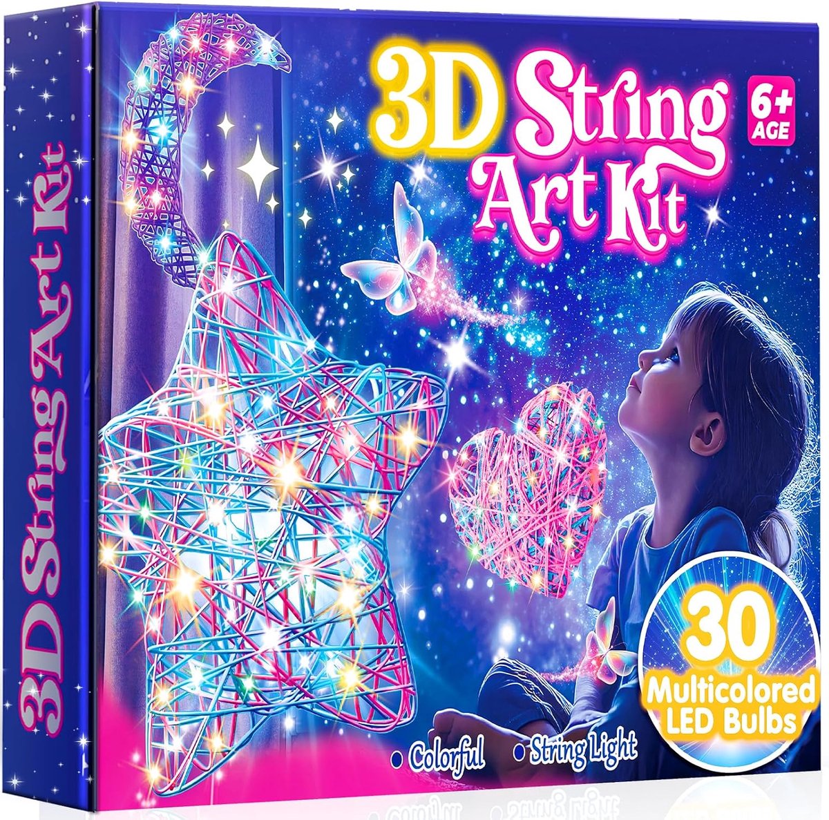 Knutselen meisjes 8 9 10 11 12 jaar, 3D String Art Kit