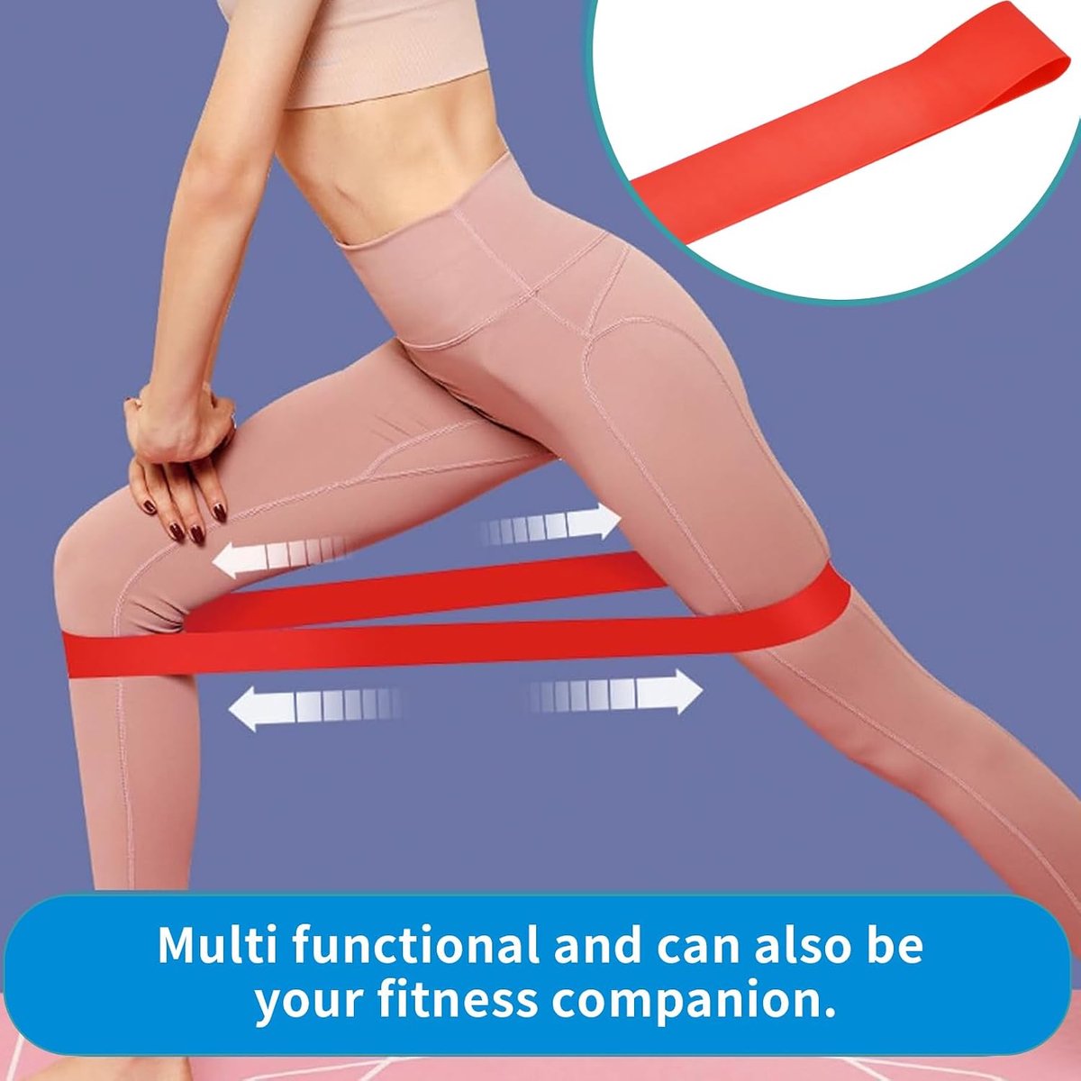 3 stuks fitnessbanden van natuurlijk latex fitnessbanden fitnessbanden fitnessbanden trainingsbanden geschikt voor pilates, spiertraining, thuisfitness, outdoorsport