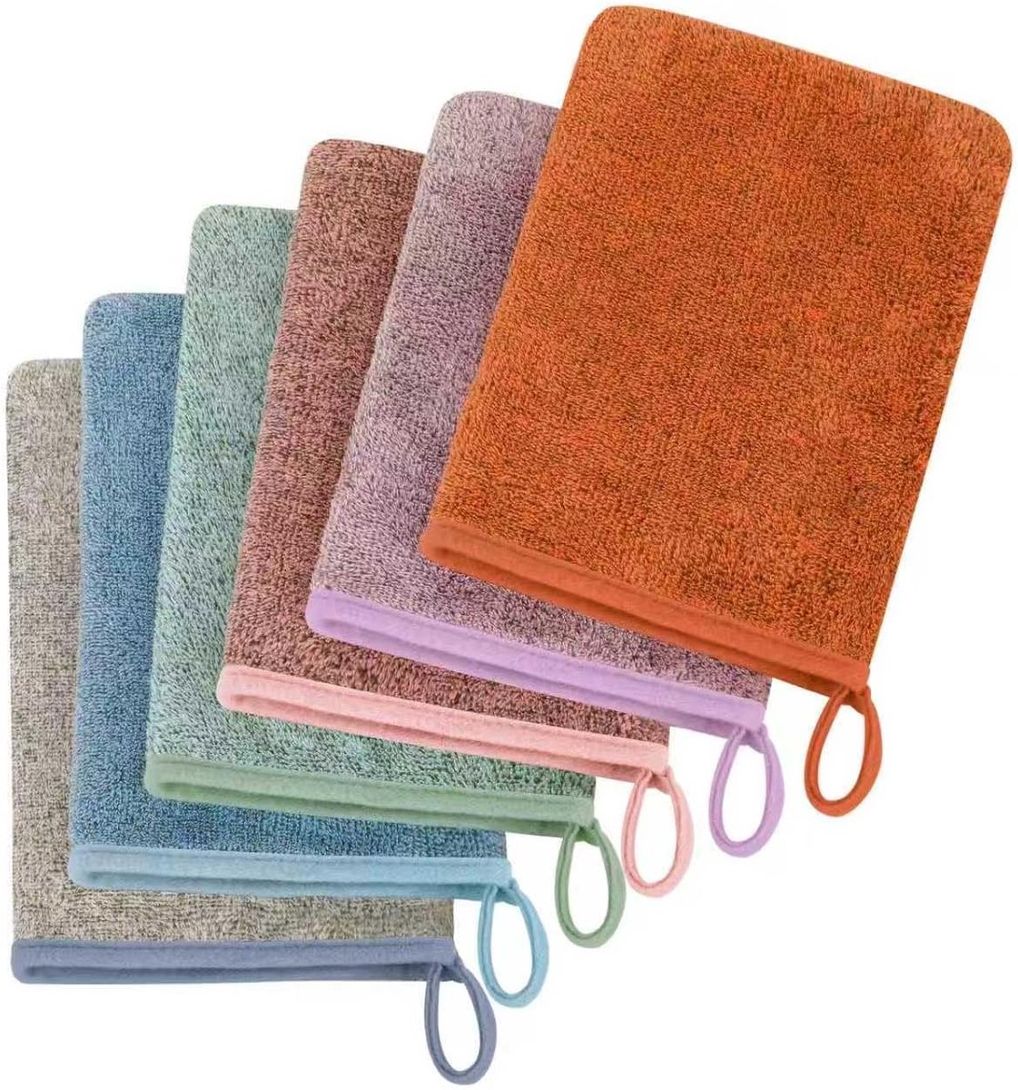 Washandje katoenen washandje set zacht sterke wateropname 15 x 21 cm ideale washandjes badstof voor gezicht perfecte handdoek voor droge vettige en gevoelige huid -022