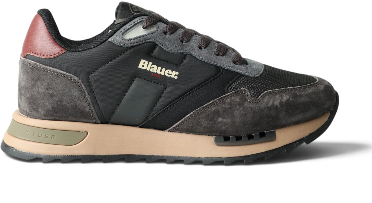 Blauer Zwarte Ryder-sneakers