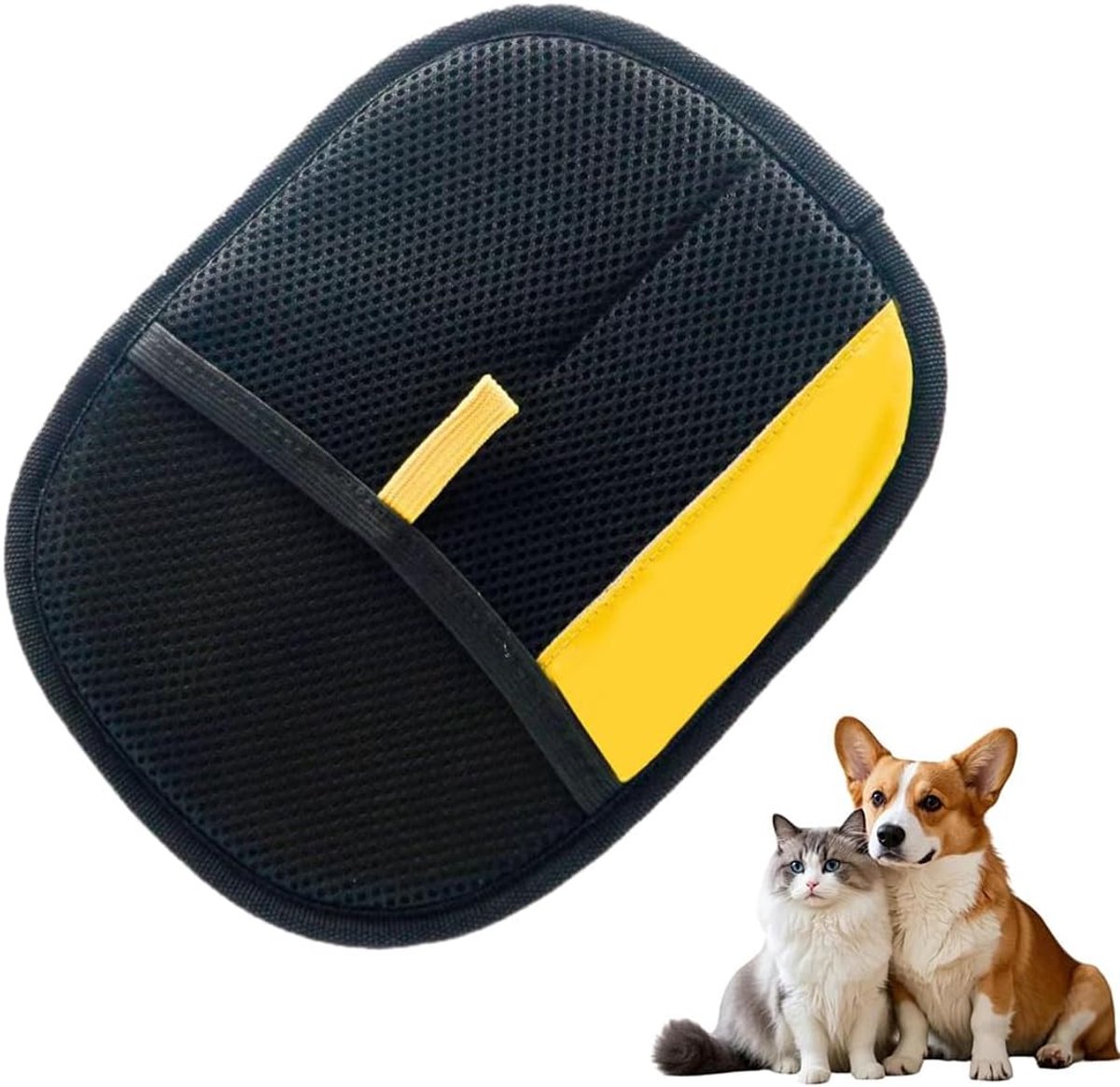 Dierenhaarverwijderaar handschoenen - herbruikbaar - antistatisch - ideaal voor banken en kleding - ShopVlot