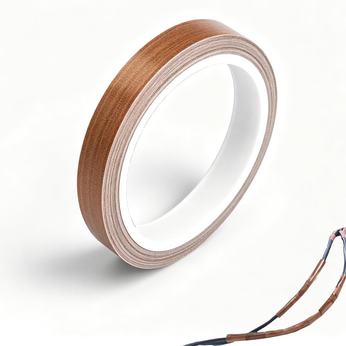 Teflonband 50 mm x 10 m - hoogwaardig teflon-glasvezelweefsel - bestand tegen 300 °C - ideaal voor loodgieterswerk - ShopVlot