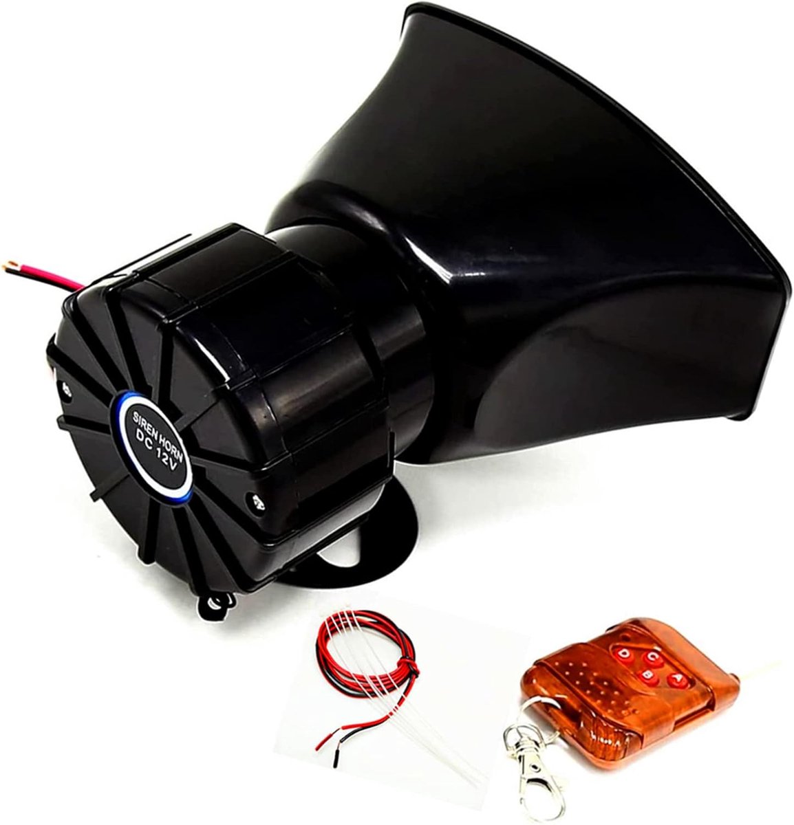 Autohupe Car Horn Wireless Siren Remote Control Horn Siren Speaker Emergency Call Horn Speaker Fire Alarm Horn - ShopVlot