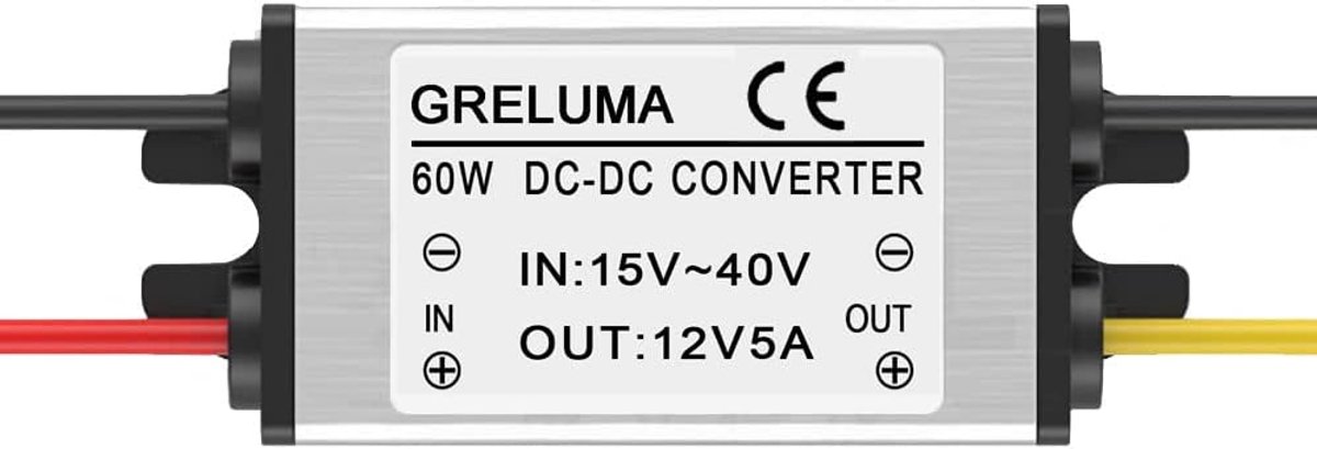 Step Down Converter 24V naar 12V - 5A 60W - IP68 waterdicht - Ideaal voor voertuigen en systemen - ShopVlot
