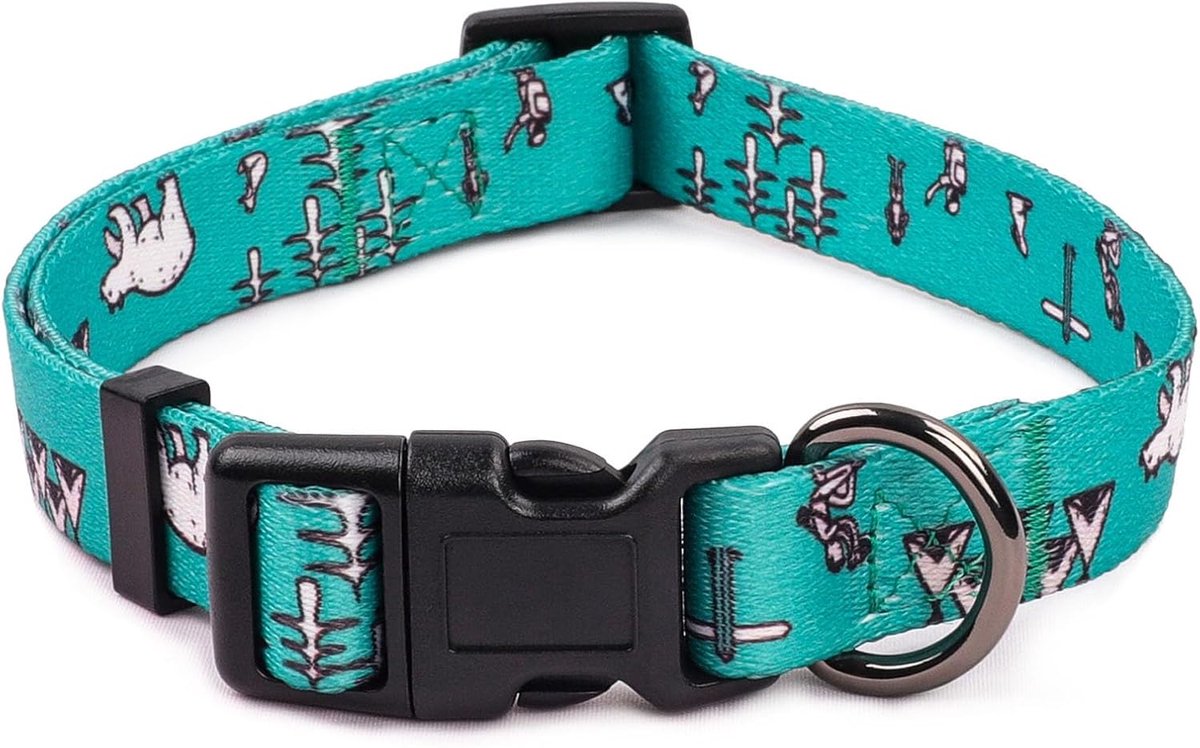Hondenhalsband voor kleine honden, Schattig kleine middelgrote grote hondenhalsband, met patronen, zachte verstelbare hondenhalsband voor jongen meisje vrouwelijke mannelijke puppy