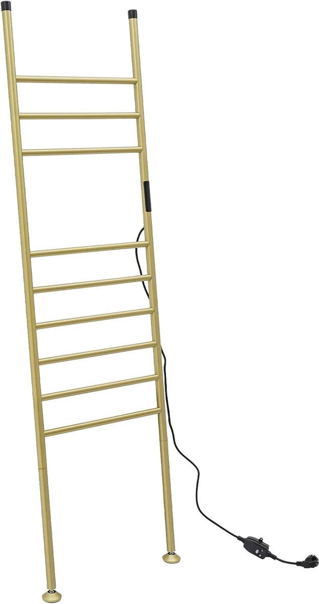 Badkamerverwarming, 150 W, handdoekradiator, staande elektrische handdoekhouder, elektrische handdoekdroger voor badkamer, balkon, slaapkamer