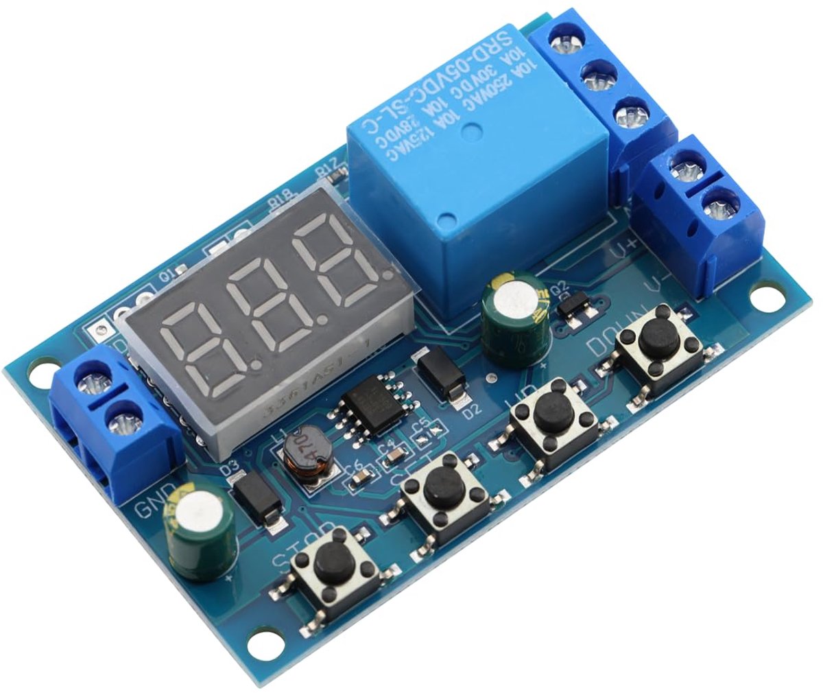 Batterijmonitor DC 6-40V Module voor Het Laden en Ontladen van Batterijen Uitschakelen Geïntegreerde Voltmeter Onderspanningsbeveiligingsmodule met LED -Scherm Programmeerbaar