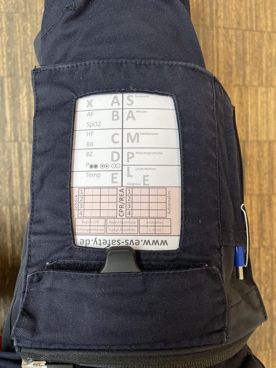 10 x trousers block for rescue service with ABCDE scheme, compact blocks in DIN A6 format, clearly structured for - ShopVlot