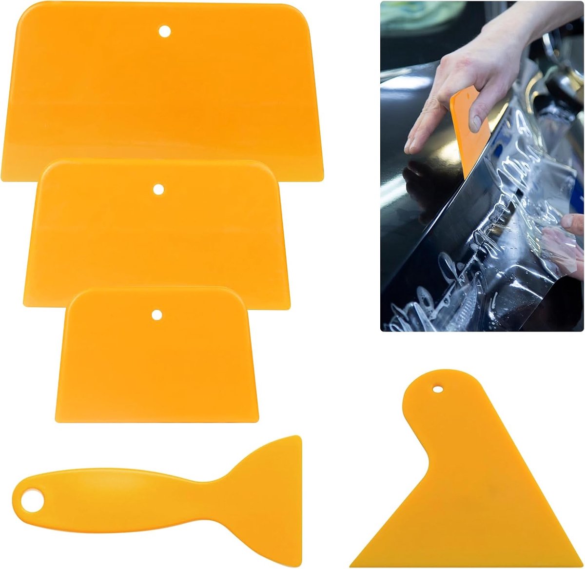 Auto reparatieset 5-delig - Flexibele kunststof spatels - Voor putty en verf - Ideaal voor DIY projecten - ShopVlot