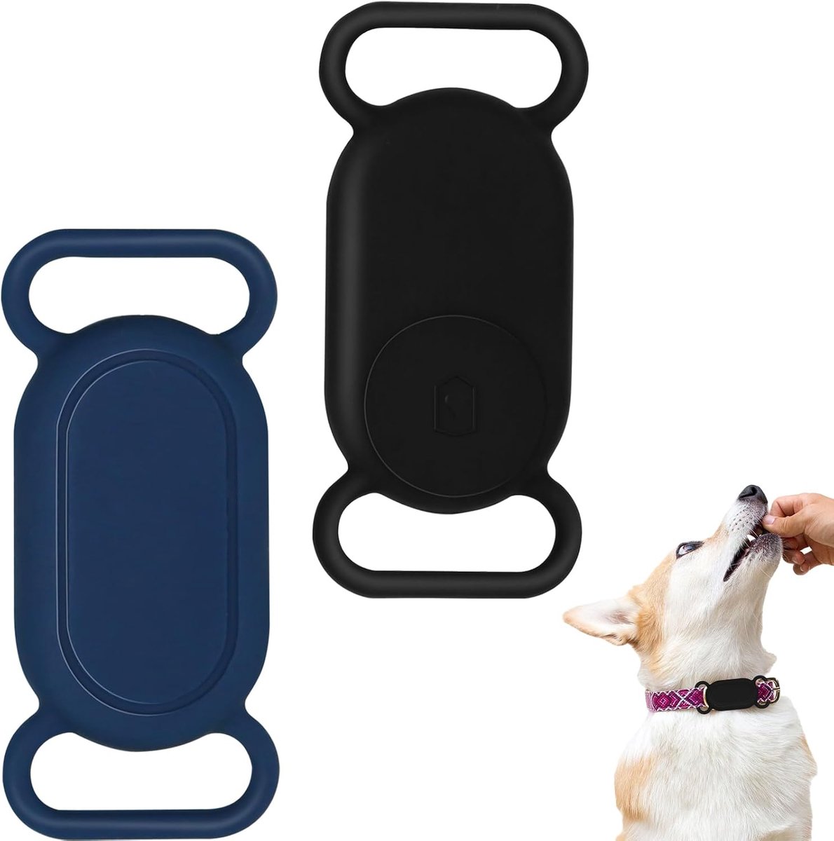 2 stuks houder voor Samsung Smart Tag, siliconen hoesje, vochtbestendige anti-verloren beschermhoes, anti-bijt hoesje voor huisdieren
