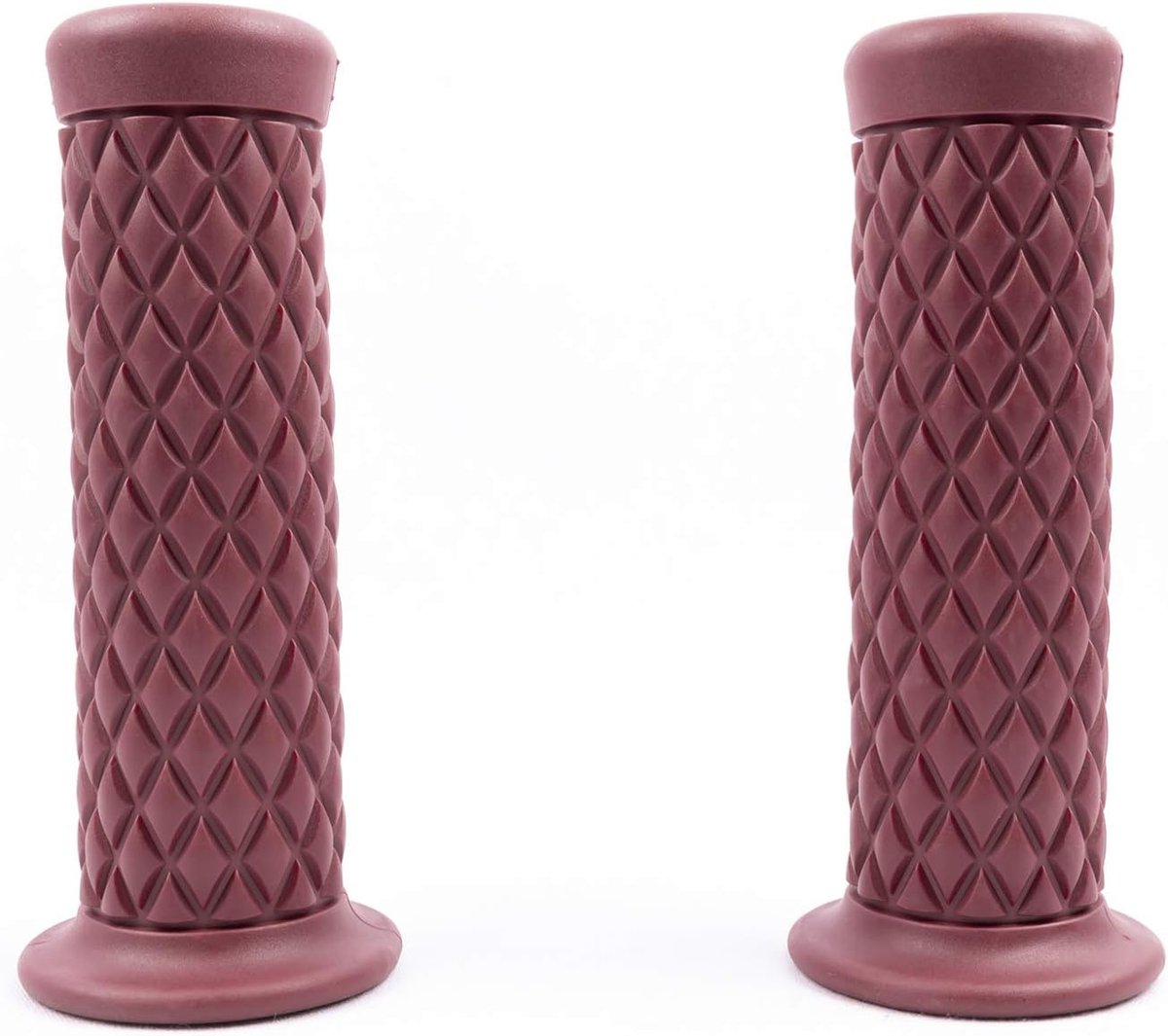 2 stuks Motorfiets Stuurgrepen Handvat Stuur Rubberen Handgrepen 22MM 7/8" Antislip Universele voor Motor Scooter Quad Cruiser Off Road (Bruin)