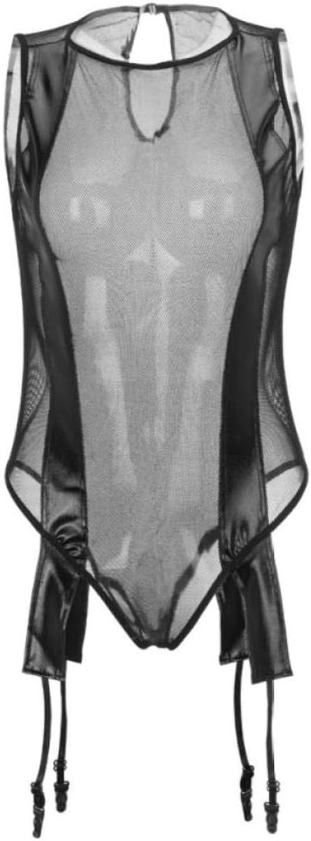 Lingerie & ondergoed Sexy Lingerie Dames Ondergoed Nachtkleding Hollow Out Costume-Black_L
