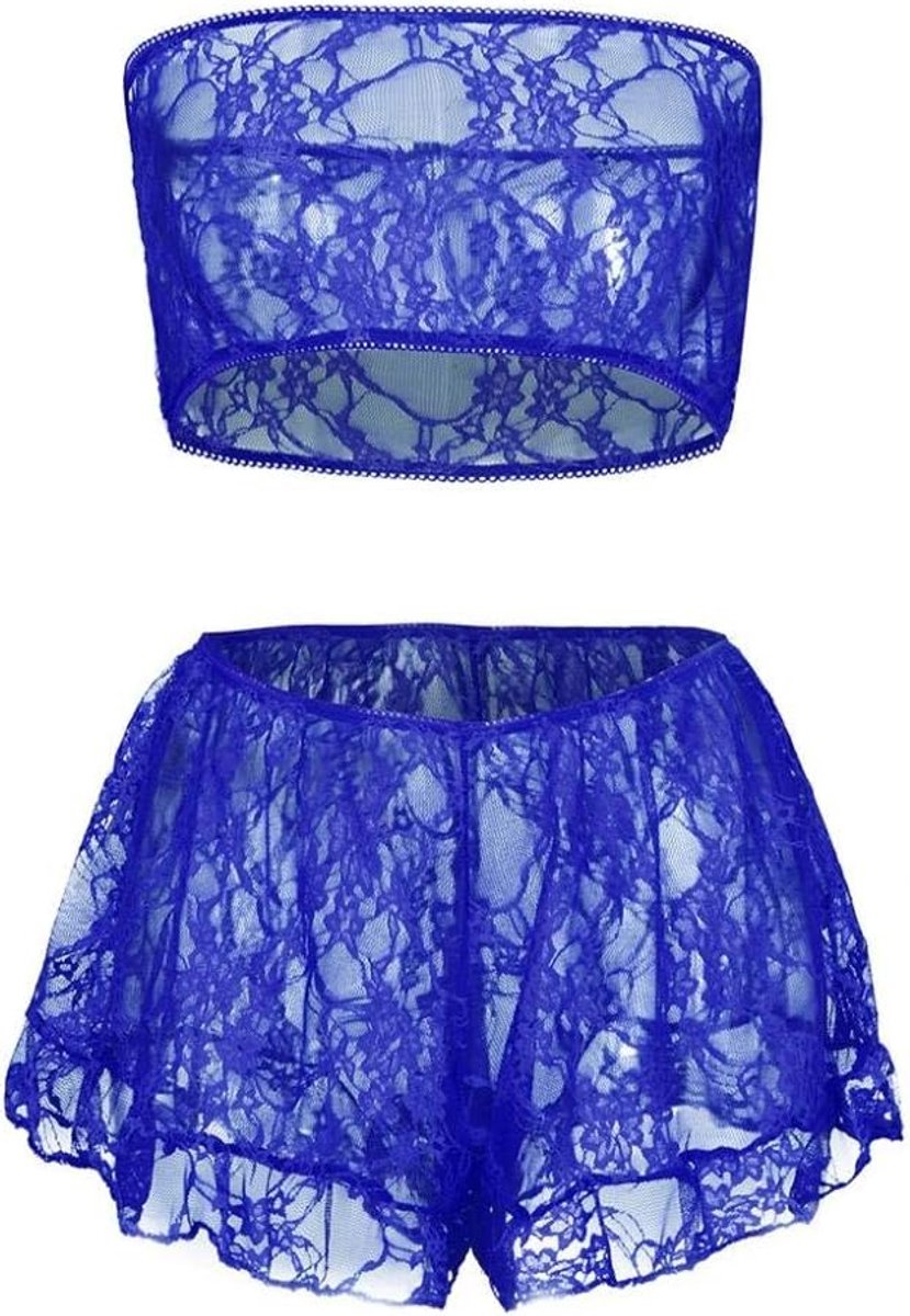 Lingeriesets dames Vrouwen Erotische Lingerie Plus Size Kant Sexy Ondergoed Perspectief Hol Porno Nachtkleding Beha Slips Kostuum