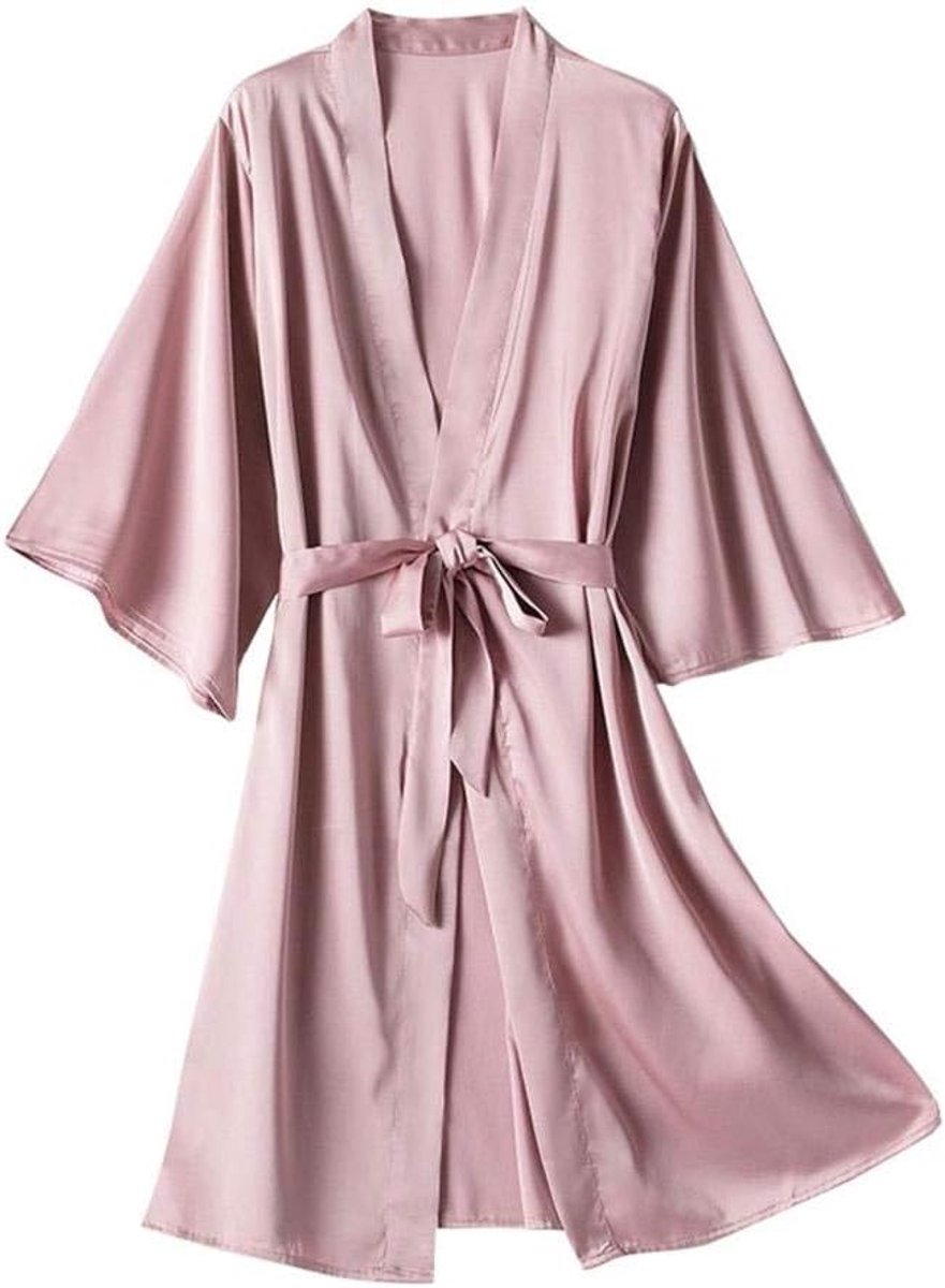 Klassiek Bh set Jarretellegordel en Kous LingeriePyjama's Dames Nachthemd Lingerie Badjassen Ondergoed Nachtkleding Sexy Lingerie dress-pink_L