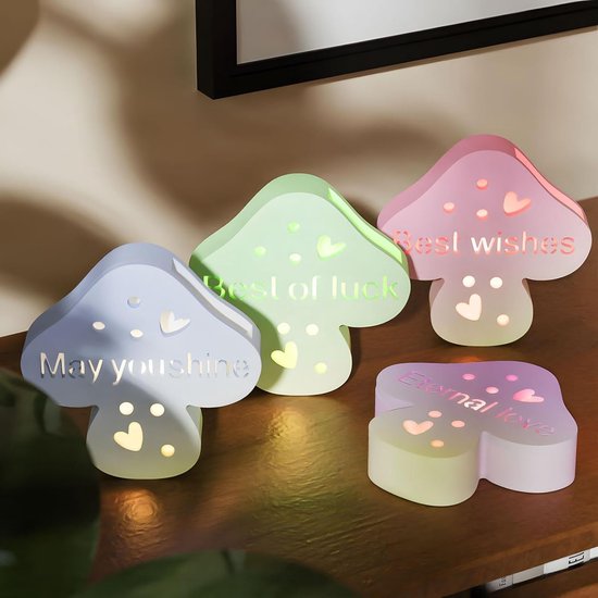 4 stuks siliconen gietvormen, 3D-siliconenvorm, lente, paddenstoel met hart, gietvormen, siliconen paddenstoel, gipsvorm om te gieten, gietvorm, siliconen siliconen vorm, Kerstmis voor 3D-paddenstoel — afbeelding 4