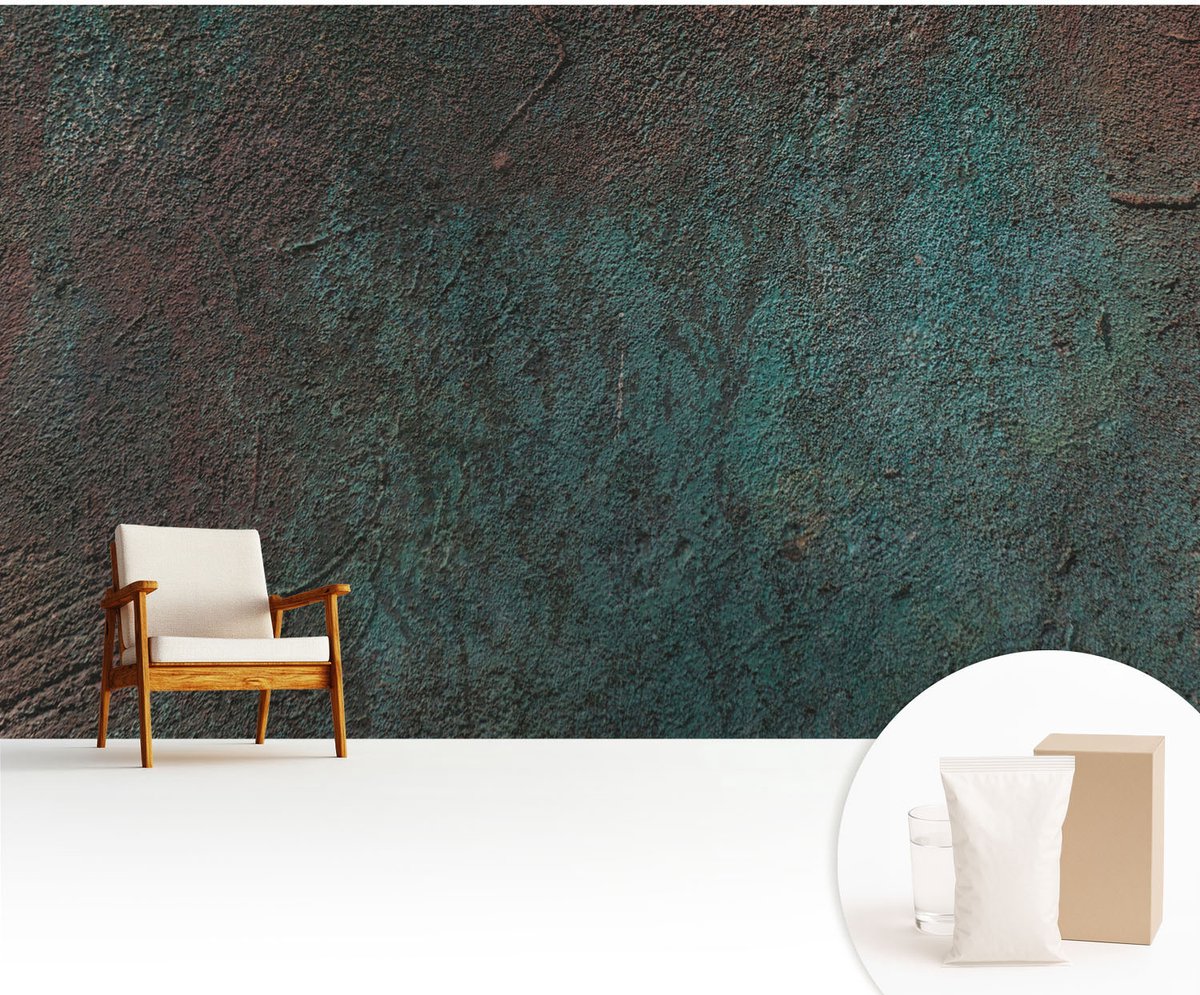 Wallfluent Fotobehang - Groente Vliesbehang - 416x254 cm - Rustiek Oppervlak Muurschildering - Gang behang Texturen - Fotobehang Vlies - Slaapkamer behang