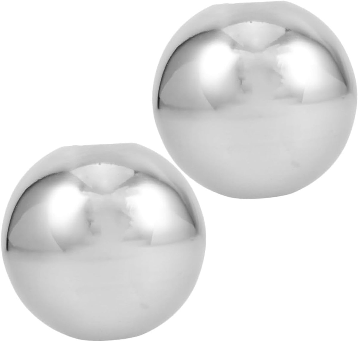 2 Stuks decoratieve bal spiegelbol bol spiegel gepolijste bol staarballen voor tuinen Buitentuindecor wereldbol spiegelbol drijvende vijverballen 201 roestvrij staal Zilver