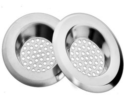 Gootsteenzeef / afvoerzeef RVS 2-pack