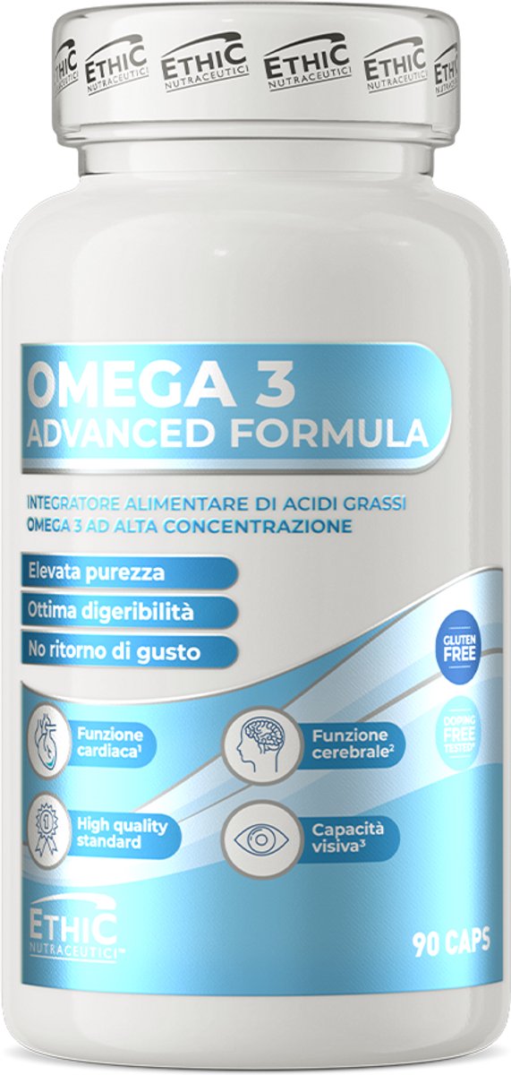 Ethic Nutraceutici Omega 3 Advanced Formula – Voedingssupplement – Omega 3 – 90 capsules