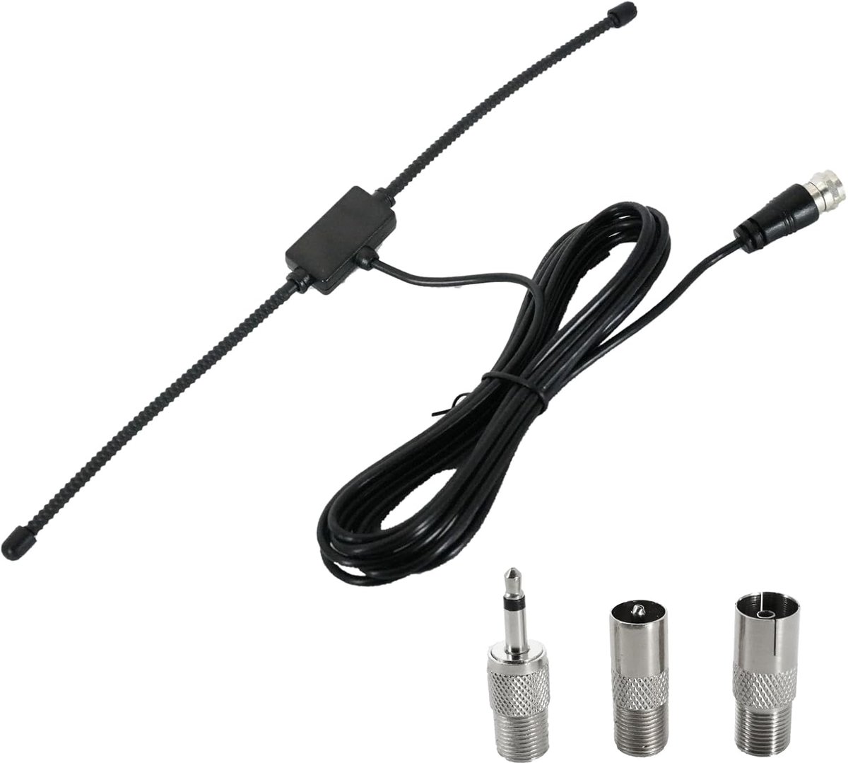 FM antenne 75 Ohm dipool - F-connector - optimale ontvangst - ideaal voor binnengebruik - ShopVlot