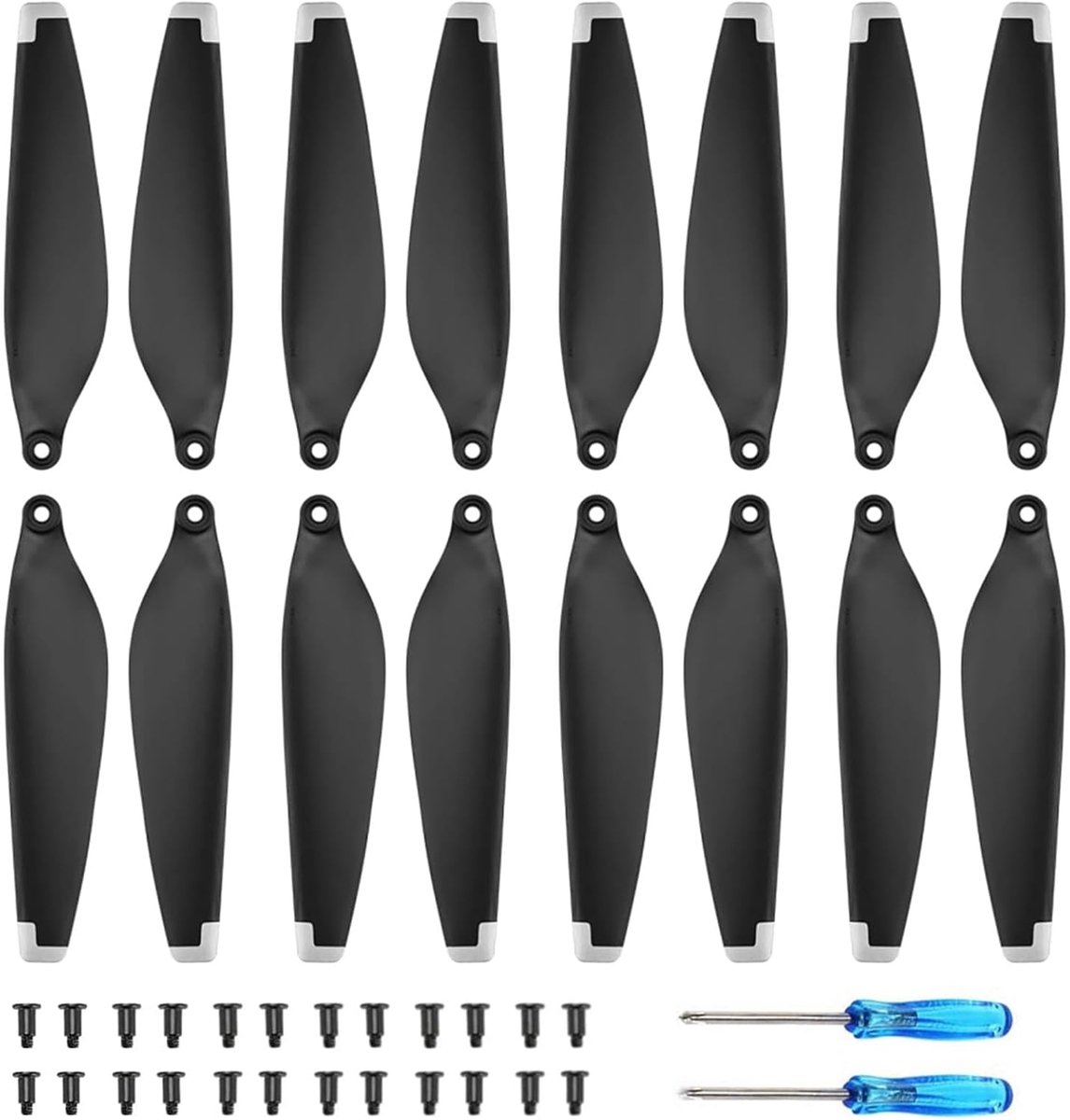 Mini 3 propellers - 16 stuks - zilver - lage geluidsproductie en stabiele vlucht - ShopVlot