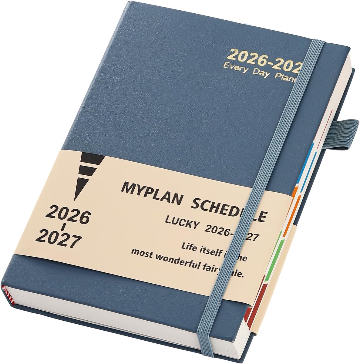 SnelShoppen - 2026-2027 A5 Dagboek Dag Per Pagina, Midjaar Planner met Pen Loop, Academische Agenda, Maandtabbladen, Organisator, Productiviteit Verho