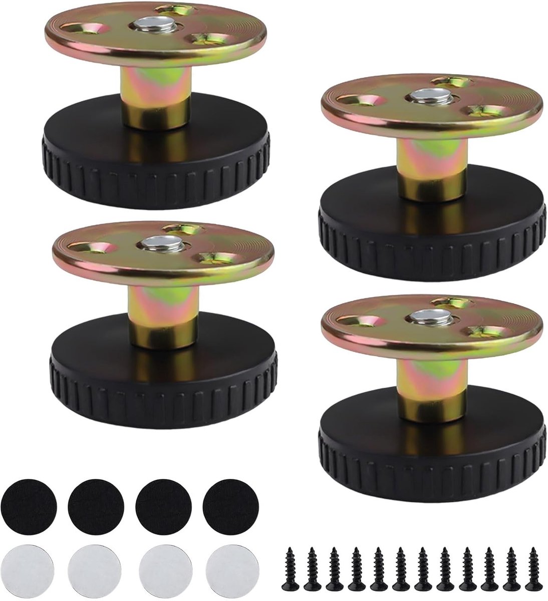 SnelShoppen - Verstelbare Meubelpoten 4 Stuks - Hoogte Verstelbaar 26-40 mm - Anti-Scratch Functie - Perfect voor Badkamer, Kantoor, Keuken - Duurzame