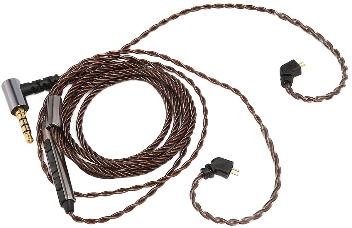 IEM kabel 2 pin 0.78mm - met microfoon - vervangingskabel voor oordopjes - verbeter je luisterervaring - ShopVlot