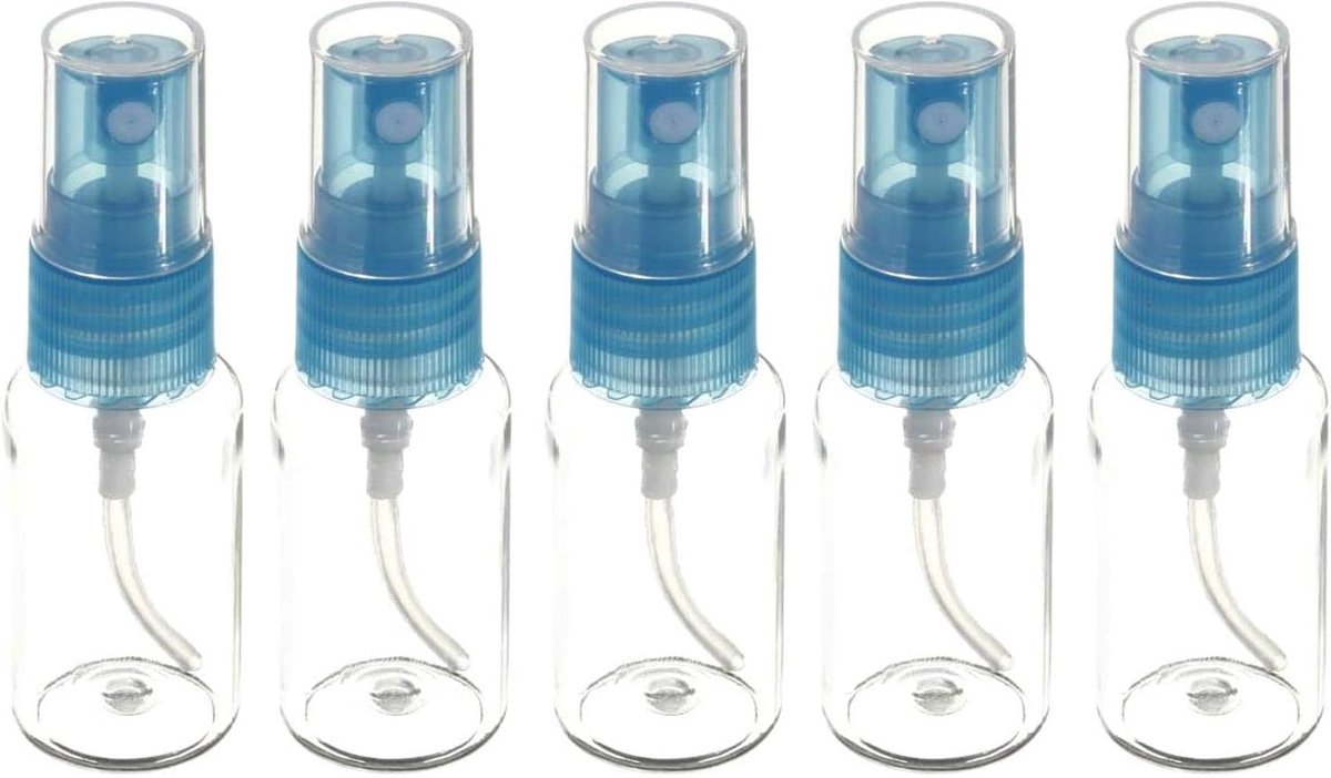 Sprayfles 50 ml - blauw - kunststof - ideaal voor het vernevelen van vloeistoffen - ShopVlot