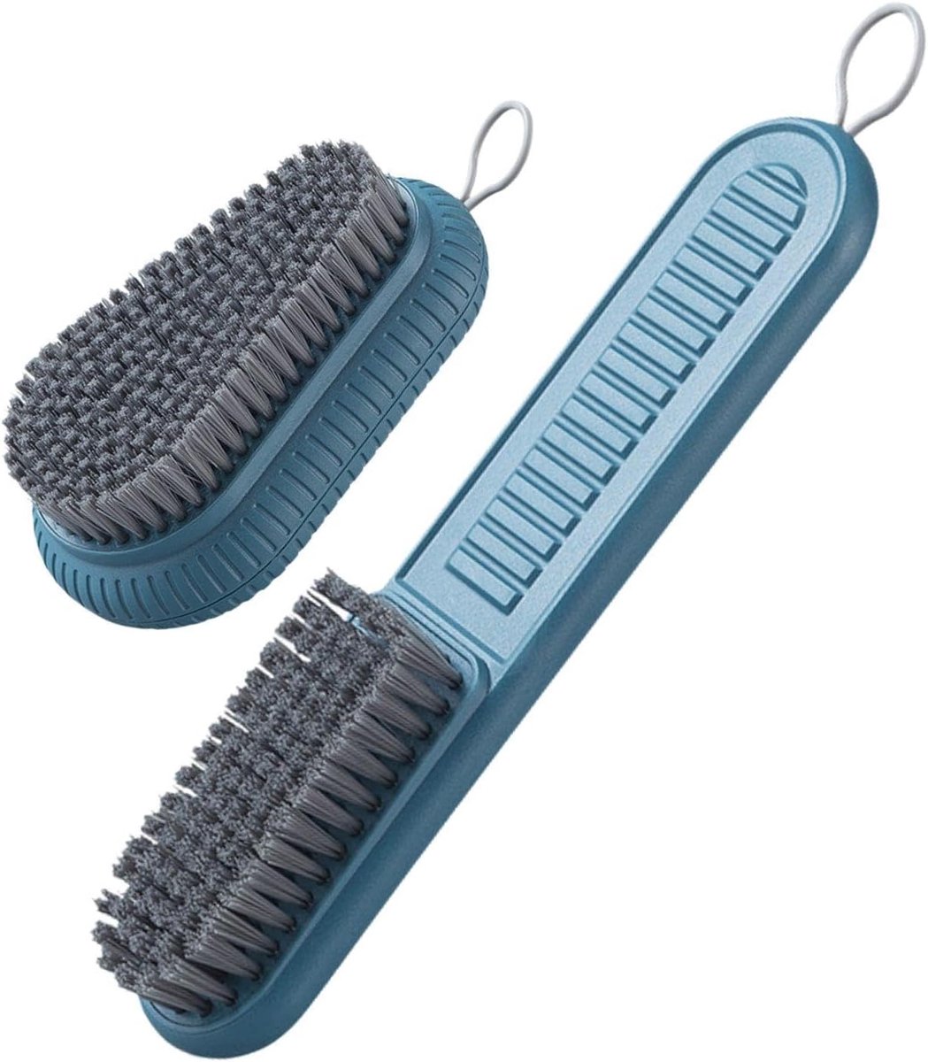 Pack of 2 hand cleaning brushes, household cleaning brush, washing brush, shoe brush with soft brushes - ShopVlot