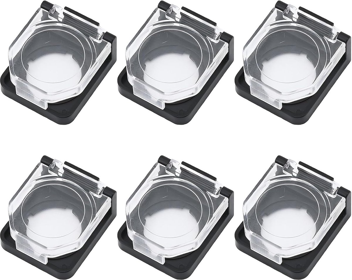 Pack of 6 Power Switch Cover, Emergency Stop Switch, Screen Cover for Emergency Stop Switch, for 20 mm Keys - ShopVlot