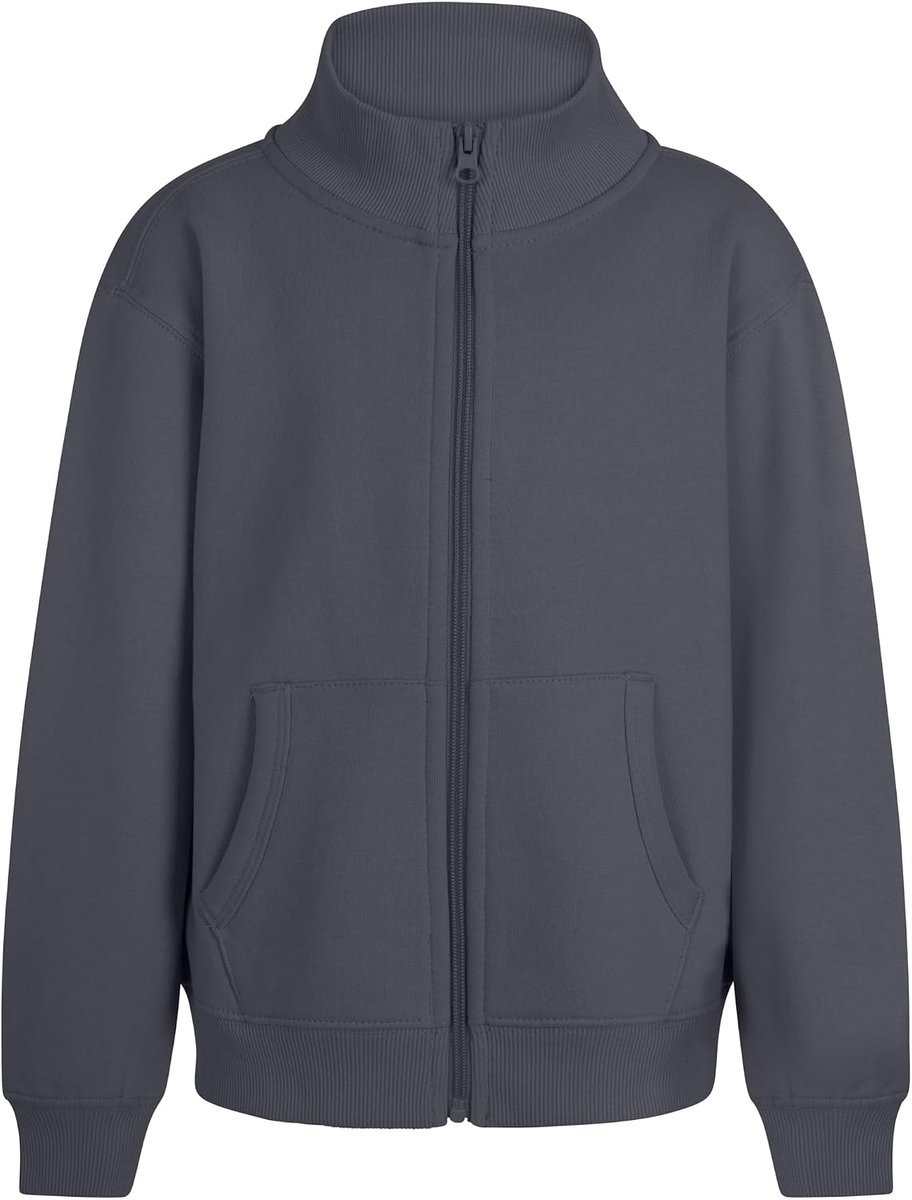 SZ270K Cooper Kids Sweatshirt voor kinderen, met ritssluiting, blauw (Blue Fog), maat 7/8, Blauw (Blue fog), 7-8 años