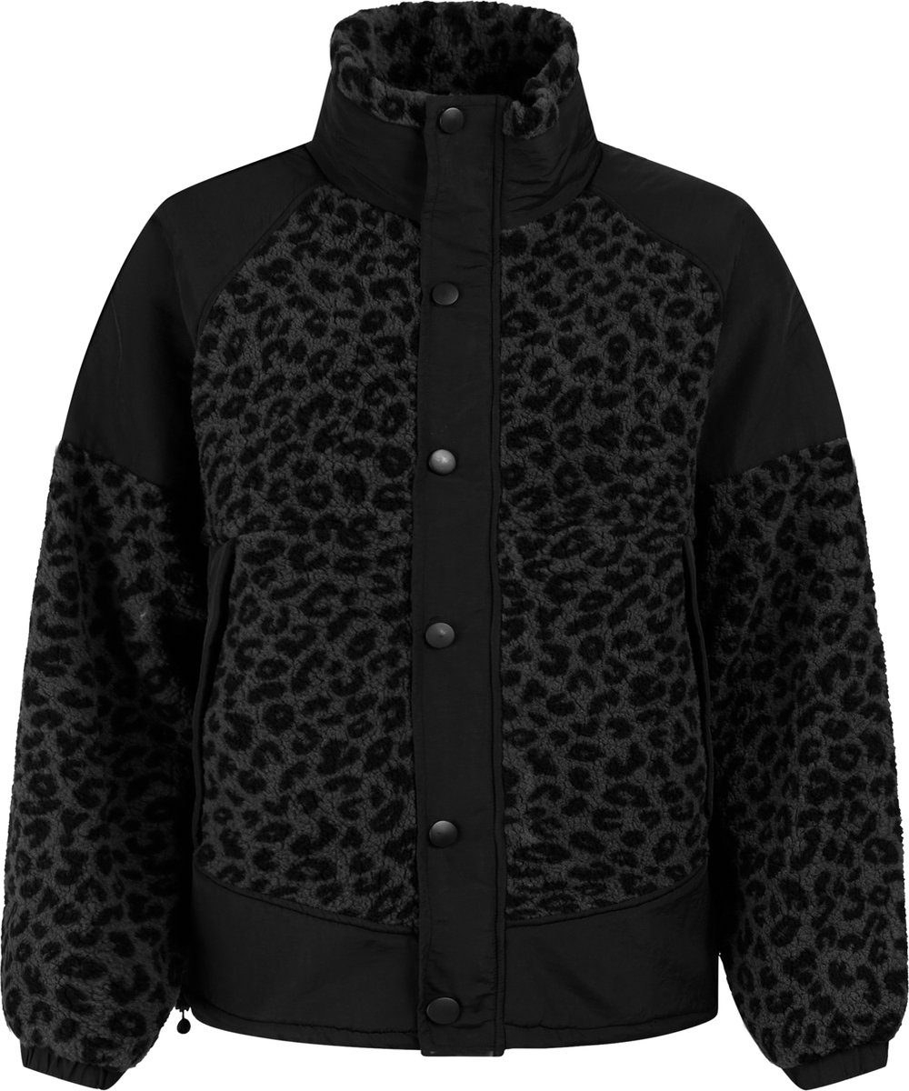 Protest PRTElisan Jas Dames Outdoorjas Fleece Drukknopen Zwart
