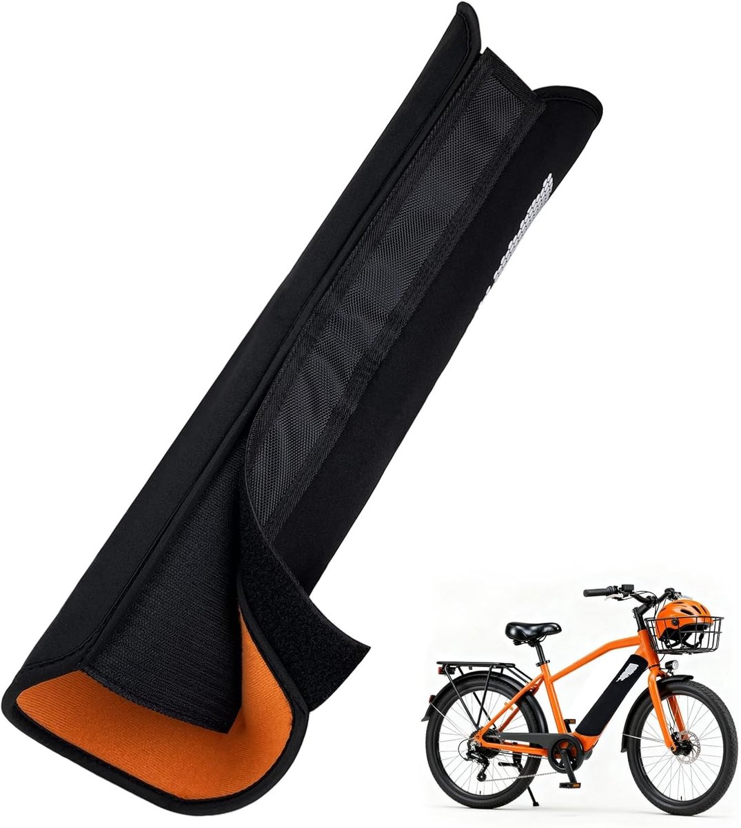 Accubescherming voor e-bike - Zwart - 30-38 cm - Waterdichte en Vorstbestendige Tas - Voor E-bike Accu
