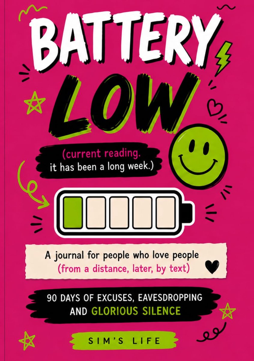 Battery Low: A Funny Introvert Journal for Recharging Your Social Battery – 90 Days of Self-Care Prompts, Better - ShopVlot
