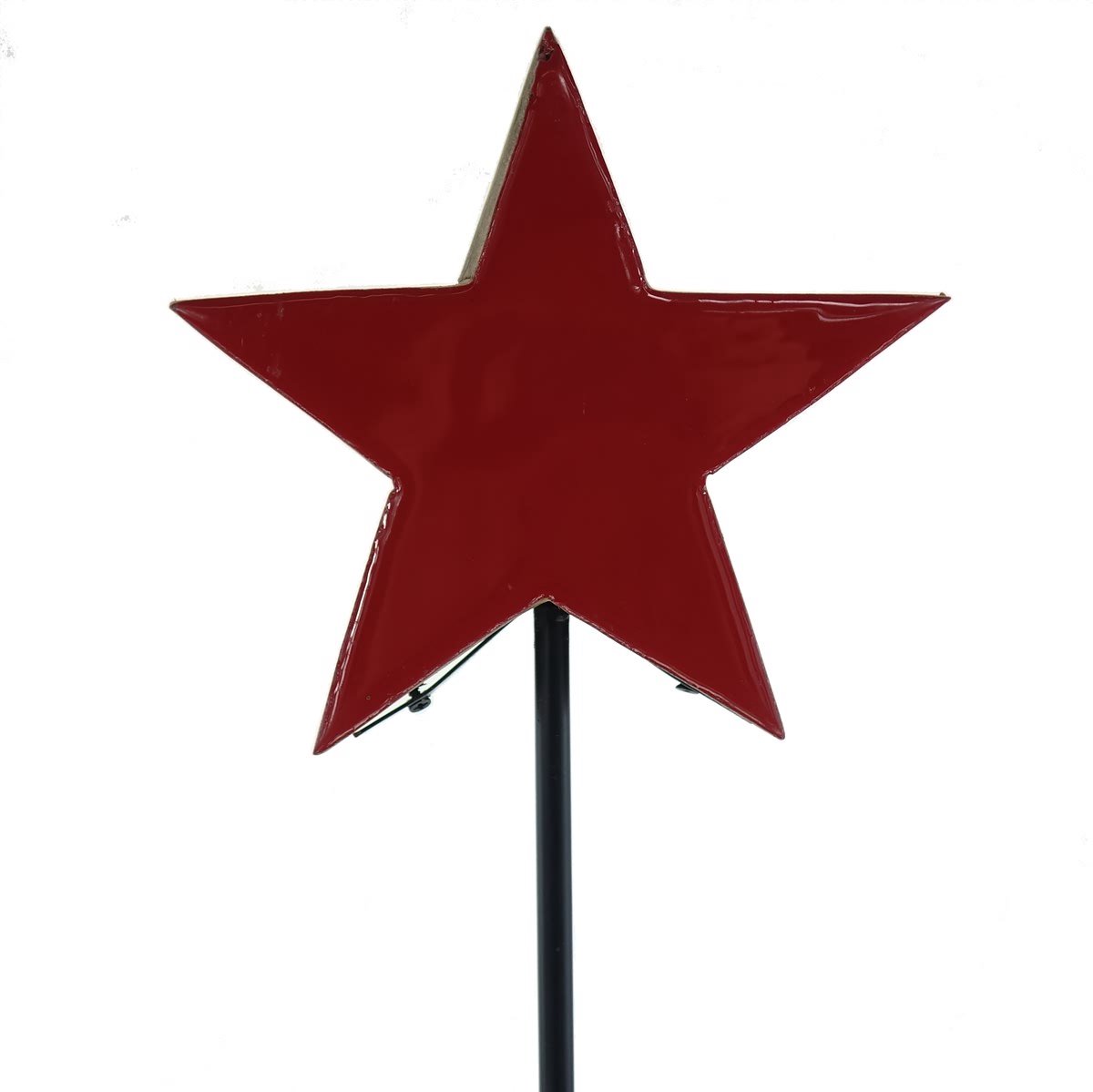 Gasper kerstster Massivo rood/natuur Ø 19 cm stok 50 cm