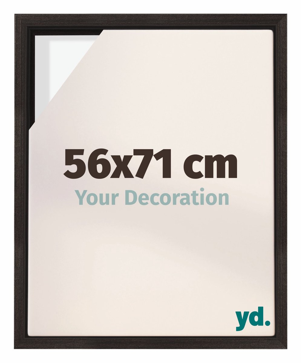 yd. yd, Baklijst 56x71 cm Eiken Donker - Lijst voor Canvasdoek - MDF Lyon