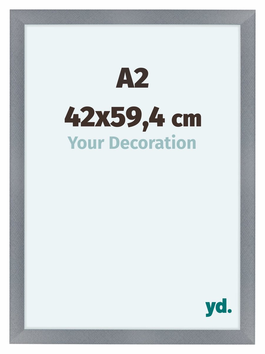 yd. Your Decoration - Fotolijst A2 42x59,4 cm - MDF - Aluminium Geborsteld - Como