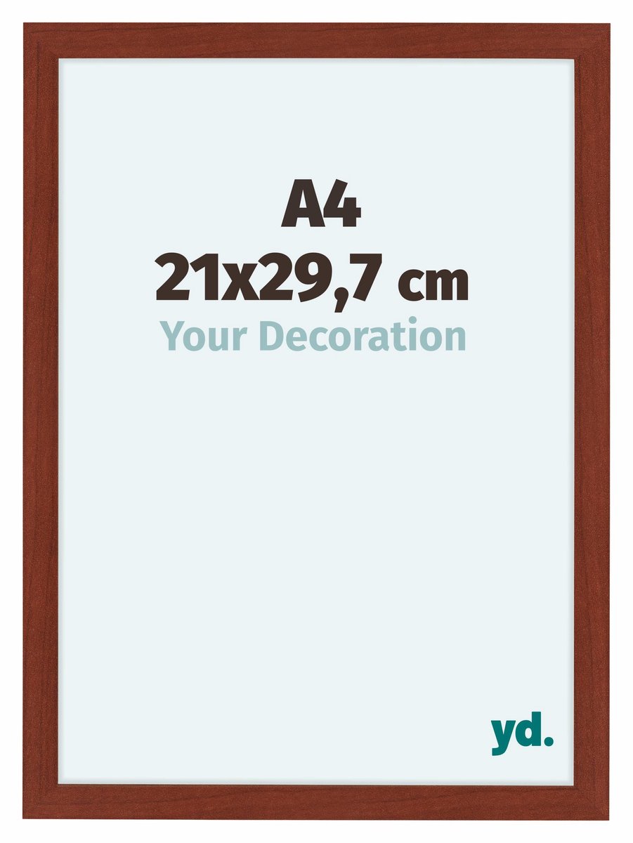 yd. Your Decoration - Fotolijst A4 21x 29,7 cm - MDF - Kersen - Como