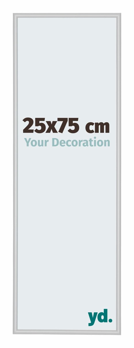 yd. Your Decoration - Fotolijst 25x75 cm - Aluminium - Zilver Mat - Miami