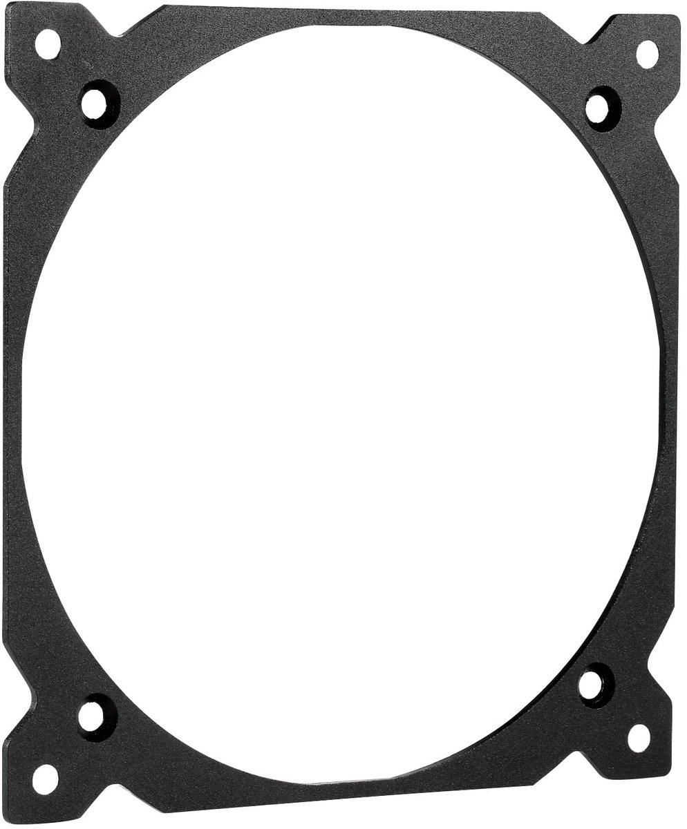140 naar 120 mm pc-behuizingsventilator, converter, adapterframe, ventilatoradapter, vervangingsaccessoires voor koelapparaat (zwart)